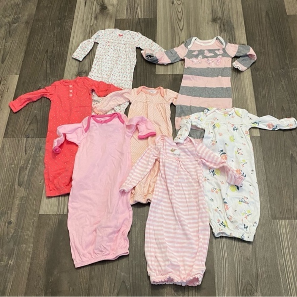 Burt’s Bees and Mixed Brands Baby Sleepers 0-3 Mths‎